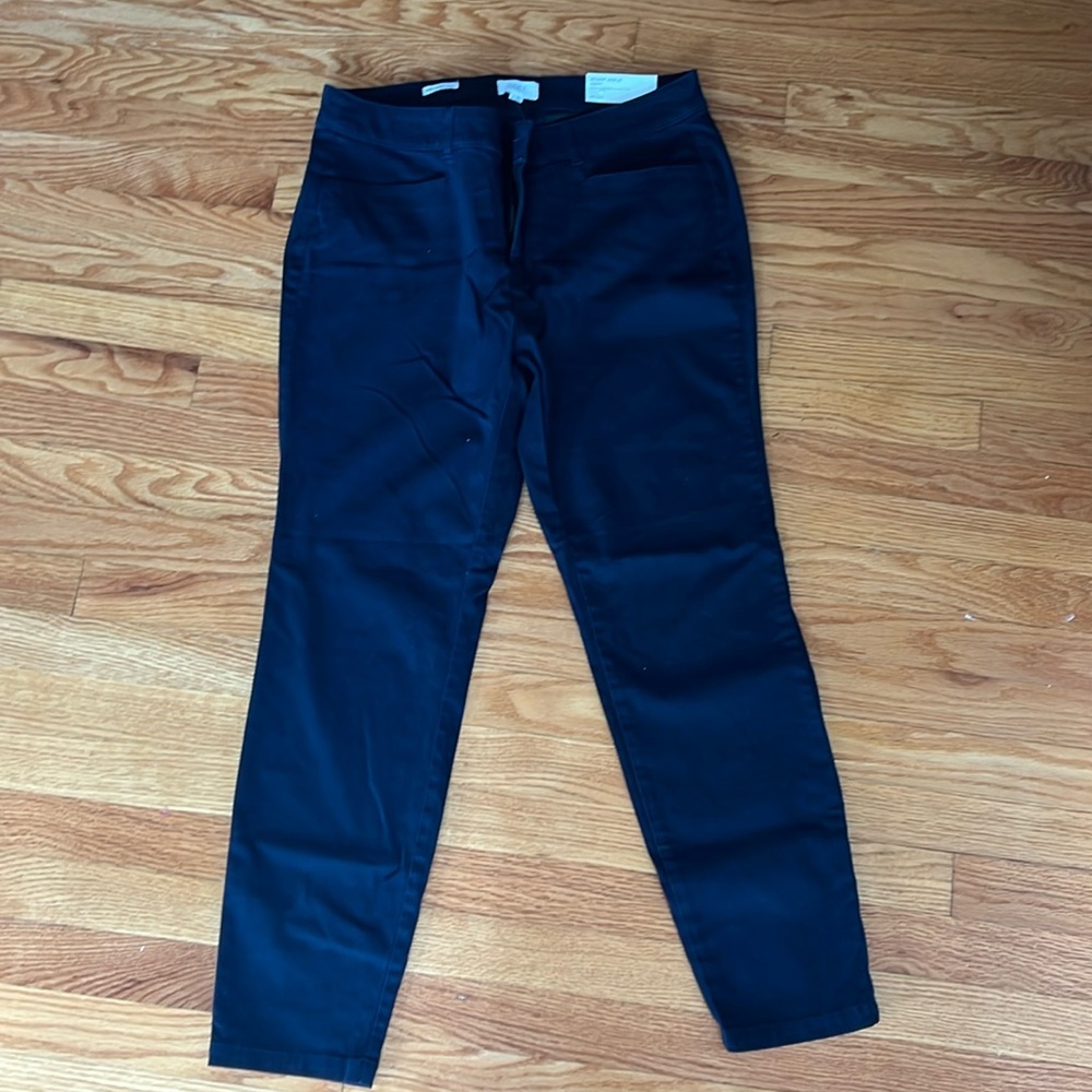 Loft outlet navy blue skinny ankle curvy pants